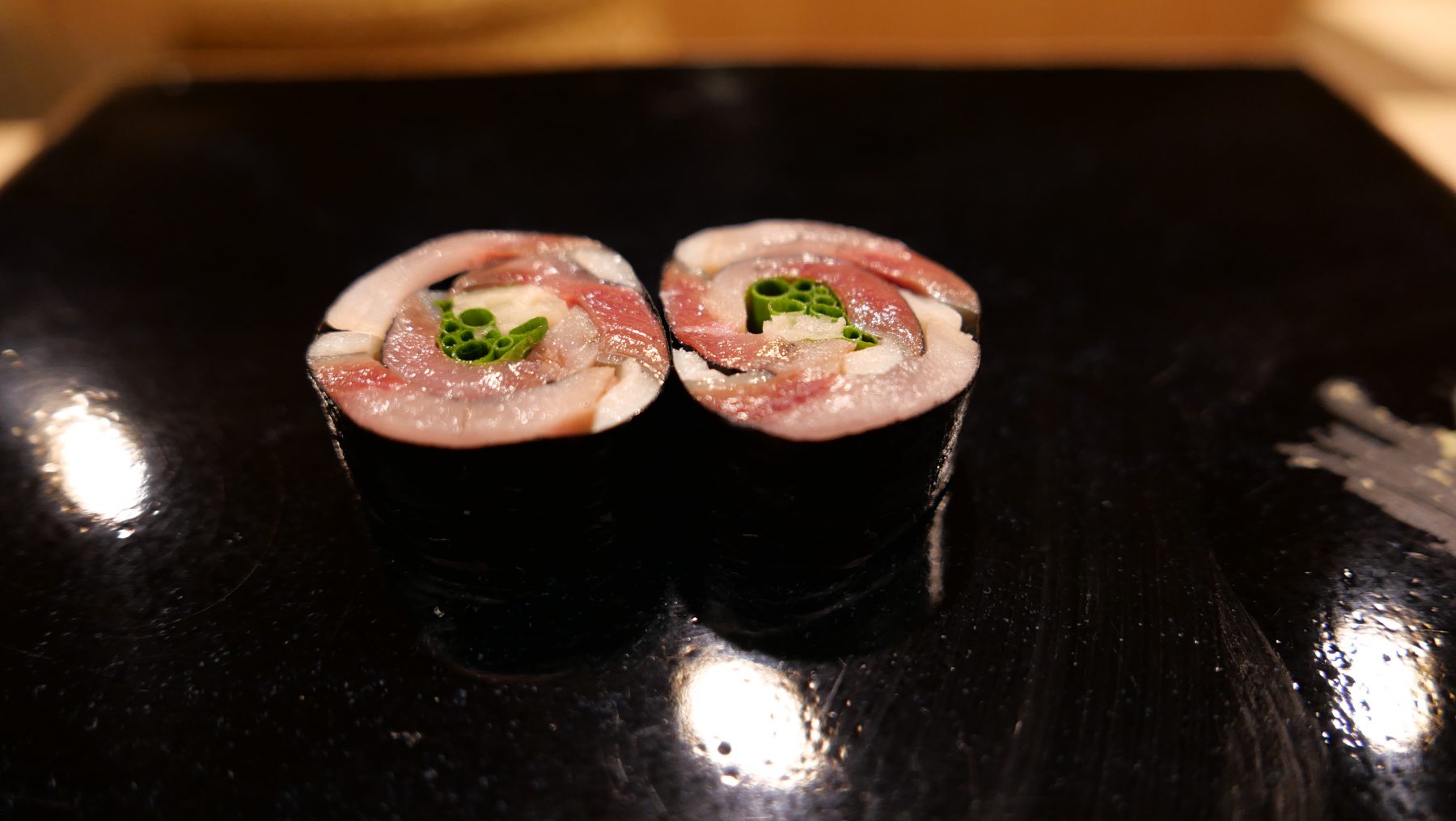 Sardine roll at Sushi Sugita, Tokyo