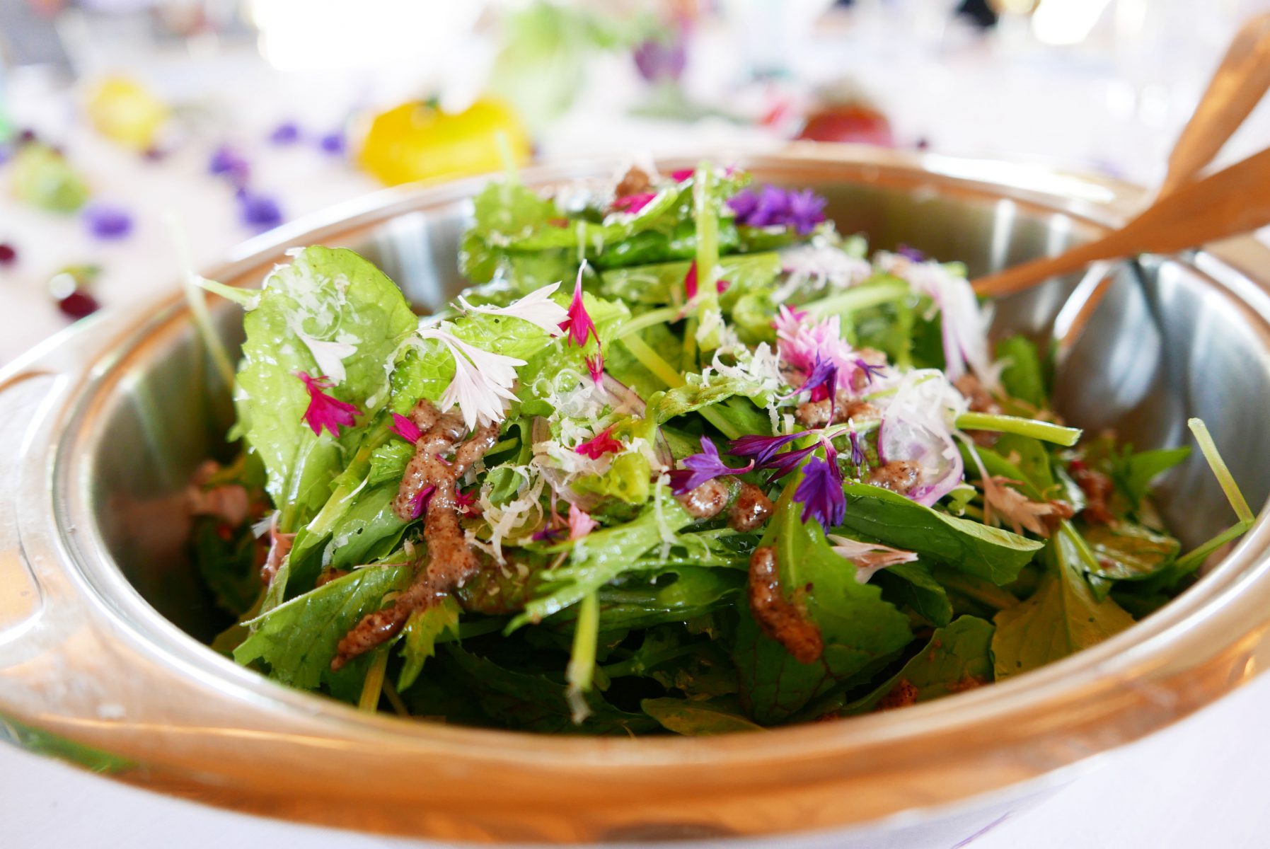 Salad with praliné at l’Arpège